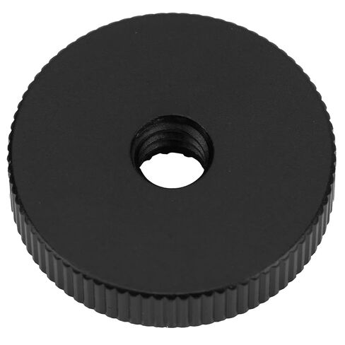 Aluminum Alloy Cold Shoe Mount Nut, Simple Design, Lightweight and Compact, Antiscratch Gaskets, Clear Thread, Quality Assurance, for 1/4in Screw Products, Equipped with in Saudi Arabia