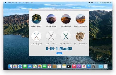 نظام التشغيل MacOS 8 في 1، Big Sur القابل للتشغيل، Catalina، Mojave، High Sierra، El Capitan، Yosemite، Mavericks، Mountain Lion، محرك أقراص USB 3.2، التثبيت الكامل/الترقية/الرجوع إلى إصدار أقدم in Saudi Arabia