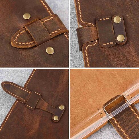 Rustic Full Grain Leather Case Compatible with Remarkable Paper Pro Move 7.3", Folio Cover with Soft Lining, Hand Sewn Stitching, TPU Shell, Pen Holder Gift for Writer in Saudi Arabia