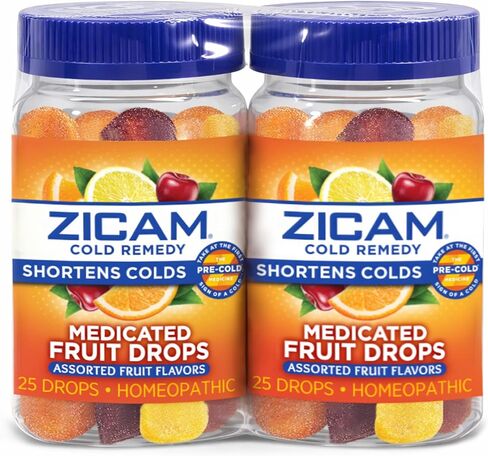 Zicam Cold Remedy Zinc Medicated Fruit Drops, Ultimate Orange, 25 Count (Pack of 1) in Saudi Arabia