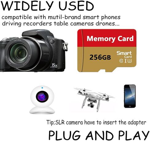 Memory Card 256GB Mini TF Card Ultra High Speed Smart Card for Android Phones,Action Camera,Tablets Expanded Storage in Saudi Arabia