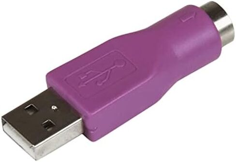 StarTech.com استبدال لوحة المفاتيح PS/2 إلى محول USB - F/M - محول - / () () - GC46MFKEY، أرجواني in Saudi Arabia