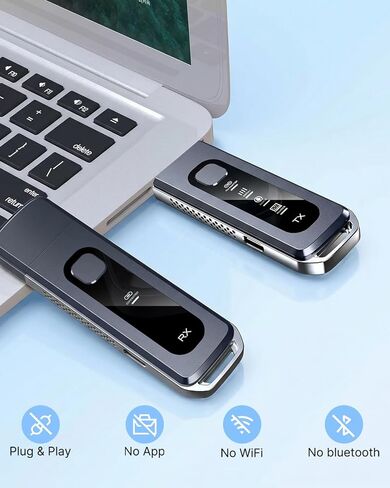2026 Wireless HDMI Transmitter and Receiver 165FT/50M Plug & Play Wireless HDMI Extender Kit 4K Decoding 1080P@60Hz Output,Low Latency Dual-Band 5G+2.4G for Video & Audio to Projector/TV Box in Saudi Arabia