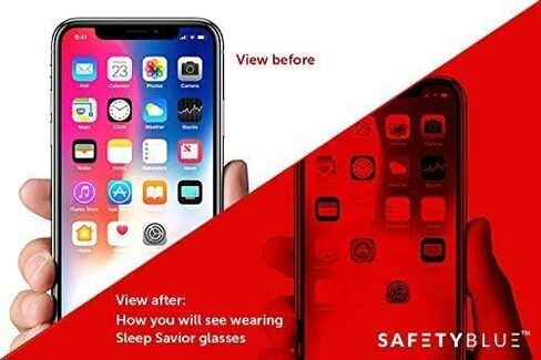 نظارات Sleep Savior ® Fitover - نظارات مضادة للون الأزرق والأخضر | نوم أفضل ليلاً وتقليل إجهاد العين والأرق in Kuwait