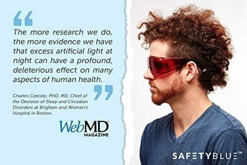 نظارات Sleep Savior ® Fitover - نظارات مضادة للون الأزرق والأخضر | نوم أفضل ليلاً وتقليل إجهاد العين والأرق in Kuwait