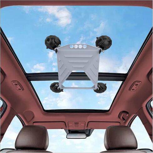 Starlink Mini Suction Cup Mount for Car Sunroofs or Windows – Secure Satellite Mounting Kit with Strong Grip for RVs, Boats and Road Trips – Stable Signal Guaranteed (Grey) in Saudi Arabia