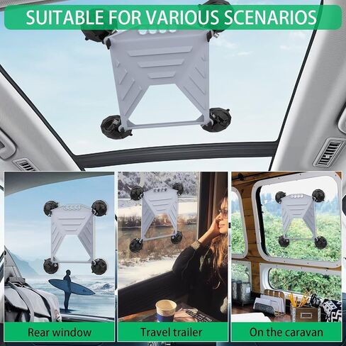 Starlink Mini Suction Cup Mount for Car Sunroofs or Windows – Secure Satellite Mounting Kit with Strong Grip for RVs, Boats and Road Trips – Stable Signal Guaranteed (Grey) in Saudi Arabia