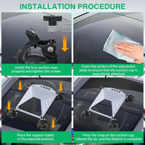 Starlink Mini Suction Cup Mount for Car Sunroofs or Windows – Secure Satellite Mounting Kit with Strong Grip for RVs, Boats and Road Trips – Stable Signal Guaranteed (Grey) in Saudi Arabia