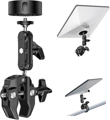 لـ 2026 2025 Starlink Mini Clamp Mount ومحولات الأنابيب 2024، متوافقة مع محول الأنابيب Starlink Mini والتركيب المسطح لـ RV Pole Yacht Camper Guardrails Car Boat Balcony Roof من الألومنيوم in Kuwait