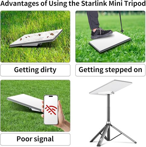 Starlink Mini Tripod Mount with Adapter (2024 Old Version), Lightweight and Adjustable Starlink Mini Stand Tripod, Suitable for Outdoor Camping and Home in Saudi Arabia