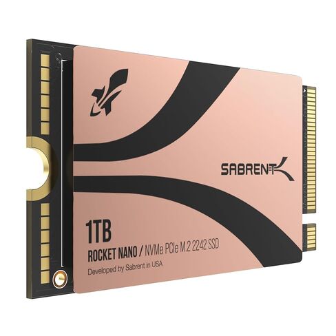 SABRENT Rocket 2242 4TB NVMe SSD, PCIe 4.0 x4 M.2 2242 Internal Solid State Drive, TLC NAND, Up to 7300MB/s Read & 6400MB/s Write, Compact SSD for Laptops, Mini PCs & Handheld Devices (SB-2742-4TB) in Saudi Arabia