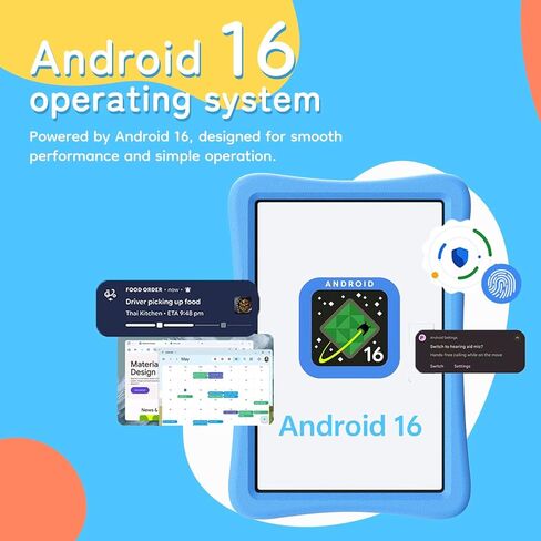 تابلت SVITOO للأطفال مقاس 10 بوصة، أجهزة Android اللوحية للأطفال الصغار مع أدوات تحكم أبوية، ذاكرة الوصول العشوائي 20 جيجابايت، ذاكرة الوصول العشوائي 32 جيجابايت، 1 تيرابايت قابلة للتوسيع، كاميرا مزدوجة، 6000 مللي أمبير في الساعة واي فاي 6، حافظة إيفا مقا in Kuwait