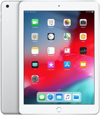 iPad (6th Gen.) - 32GB - WiFi + Cellular - Silver (Renewed) in Saudi Arabia