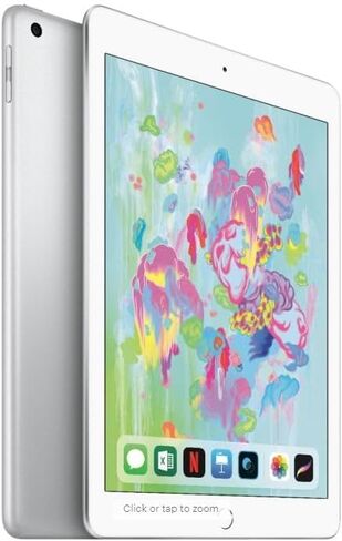 iPad (6th Gen.) - 32GB - WiFi + Cellular - Silver (Renewed) in Saudi Arabia