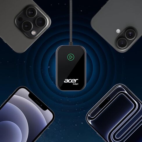 محول Acer Gadget CarPlay اللاسلكي لأجهزة Apple - محول iPhone اللاسلكي Apple CarPlay اللاسلكي ترقية CarPlay السلكية إلى اللاسلكية لمكالمات ورسائل التنقل بالموسيقى بسلاسة in Saudi Arabia