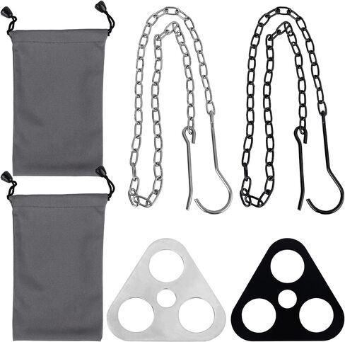 Framendino, 2 Set Stainless Steel Camping Tripod Board With Adjustable Hanging Chain for Outdoor Campfire Cooking in Saudi Arabia