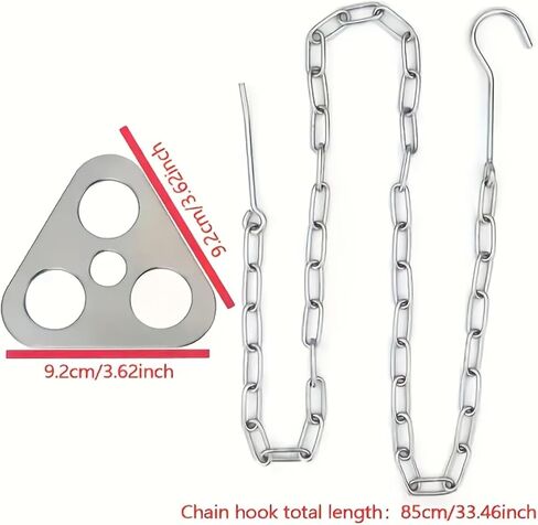 1pc Adjustable Stainless Steel Hanging Pot Stand for Outdoor Cooking, Foldable and Lightweight, Ideal for Camping and Picnics in Saudi Arabia