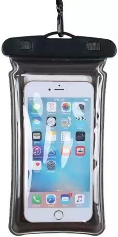 1 pcs Waterproof Phone Pouches, Waterproof Phone Cases for iPhone 15 14 13 12 11 Pro Max, Also for Models Under 7 inches Black in Saudi Arabia