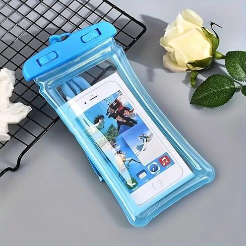 1 pcs Waterproof Phone Pouches, Waterproof Phone Cases for iPhone 15 14 13 12 11 Pro Max, Also for Models Under 7 inches Black in Saudi Arabia