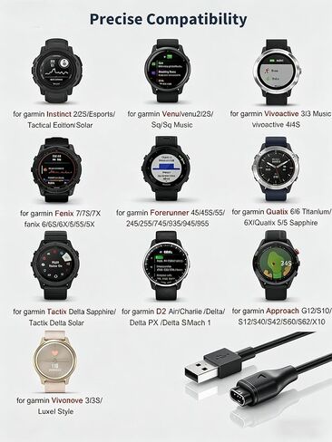 Superer Compatible for Garmin Watch Charger Cable in Saudi Arabia