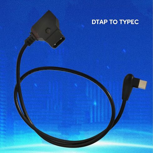 DTAP to USB C Camera Power Cable for V Mount Battery Extended Camera Functionality D-Tap to Type C Power Cord in Saudi Arabia