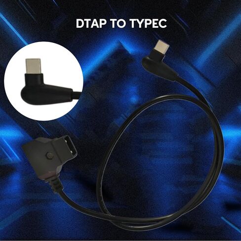 DTAP to USB C Camera Power Cable for V Mount Battery Extended Camera Functionality D-Tap to Type C Power Cord in Saudi Arabia