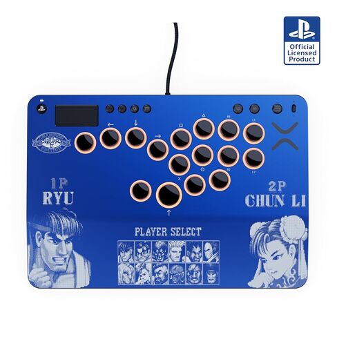 عصا القتال Turtle Beach Victrix Pro KO Leverless Fight Stick: Street Fighter II (إصدار البطل) - Capcom وPlayStation مرخصة رسميًا لأجهزة PS4 وPS5 والكمبيوتر الشخصي - مفاتيح RGB قابلة للتبديل السريع، مريحة in Saudi Arabia