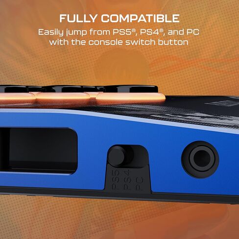 عصا القتال Turtle Beach Victrix Pro KO Leverless Fight Stick: Street Fighter II (إصدار البطل) - Capcom وPlayStation مرخصة رسميًا لأجهزة PS4 وPS5 والكمبيوتر الشخصي - مفاتيح RGB قابلة للتبديل السريع، مريحة in Saudi Arabia