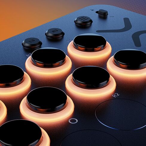 عصا القتال Turtle Beach Victrix Pro KO Leverless Fight Stick: Street Fighter II (إصدار البطل) - Capcom وPlayStation مرخصة رسميًا لأجهزة PS4 وPS5 والكمبيوتر الشخصي - مفاتيح RGB قابلة للتبديل السريع، مريحة in Saudi Arabia
