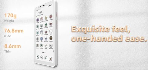 Bigme HiBreakS Color 5.84" E-Ink ePaper Phone 6GB +128GB Color eReader with Android 14, Android eBook Readers Smart Phone with 4G Connection, Adjustable Front Light, Long Battery Life, Ivory White in Saudi Arabia