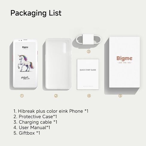 Bigme HiBreak Plus 6.13" E-Ink ePaper Handwriting Phone with 4GB +64GB, Android 14, Android Color Ereader 4G Smart Phone Supports Fingerprint Unlcok, Adjustable Front Light, Long Battery Life White in Saudi Arabia