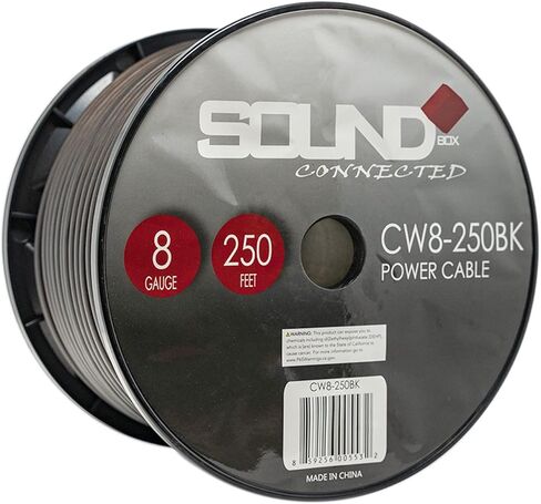 SoundBox 8 Gauge Amplifier Wire Power/Ground 8 Ga Amp Wire 250 Feet Spool Cable in Saudi Arabia
