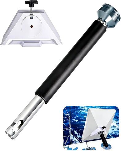 Starlink Mini Rod Holder Mount, Marine-Grade 316 Stainless Steel Boat Mount with Pipe Adapter for Starlink Mini Antenna – Perfect for Boats, Yachts, Sailboats, Trawlers & RVs in Saudi Arabia