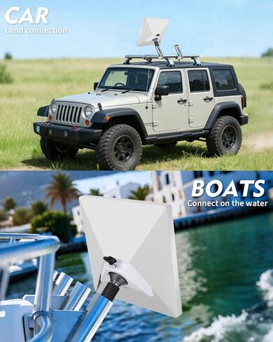 Starlink Mini Rod Holder Mount, Marine-Grade 316 Stainless Steel Boat Mount with Pipe Adapter for Starlink Mini Antenna – Perfect for Boats, Yachts, Sailboats, Trawlers & RVs in Saudi Arabia