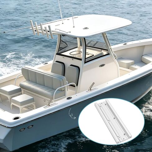 Frienda Aluminum Mounting Track System for Boat Accessories, Fishing Systems Mounting Tracks for Rod Holders, Anodized Aircraft Grade Aluminum in Saudi Arabia