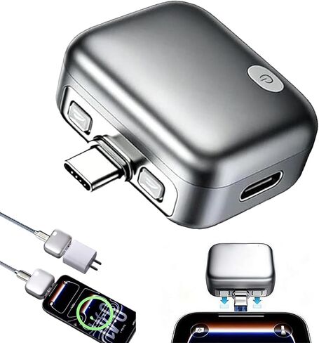 2 Pcs Smart Auto Stop Charging Adapter | 140W Physical Auto Disconnect Charger Protector | AI Intelligent Power Cut-Off for Battery Health | Overcharge Protection for Phone, Tablet & Laptop in Saudi Arabia