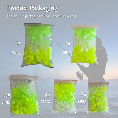 375 Pcs Treble Hook Covers Assorted Sizes - Fishing Hook Protector Safety Bonnets Guards, Spring Design Hollow Construction Tangles Free for Fishing Lures in Saudi Arabia