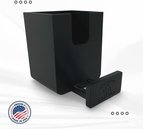 SparkDog GrabNGo E-Collar Dock Crate-Mounted Holder for E-Collar Remote & Strap, Clickers, Collars, Leashes Compatible with RuffLand Kennels, Durable K9 Accessory for Dogs, Made in USA (Black) in Saudi Arabia