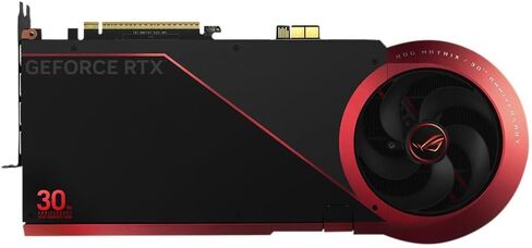 بطاقة رسومات الألعاب ASUS ROG Matrix Platinum GeForce RTX 5090 OC إصدار الذكرى السنوية الثلاثين، 32 جيجابايت GDDR7، PCIe 5.0، 512 بت، تبريد معدني سائل، DisplayPort 2.1b، HDMI 2.1b، MTX5090P32G30TH in Saudi Arabia