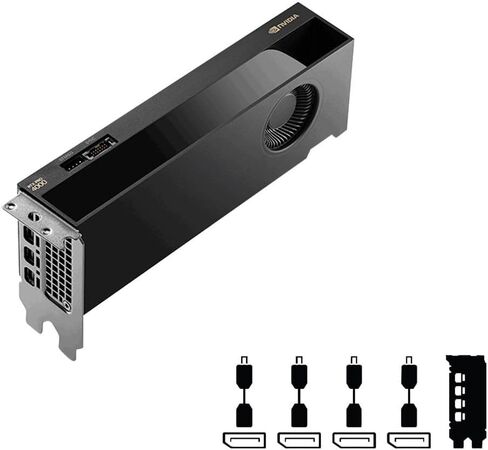 NVIDIA RTX PRO 4000 SFF Blackwell 24GB GDDR7 ECC - PCIe 5.0x8, 4X mDP 2.1b, Low-Profile Dual-Slot AI Workstation GPU Retail in Saudi Arabia
