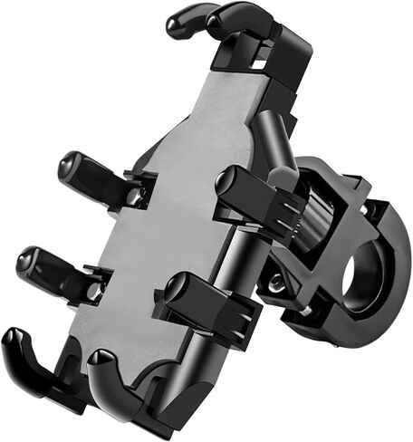 Bike Phone Holder Handlebar, Motorcycle Phone Holder, Bike Phone Mount, Bike Accessories, Anti-Shake&Camera Friendly, Compatible with iPhone, Samsung and All 4.7" to 7.2" Smartphones in Saudi Arabia