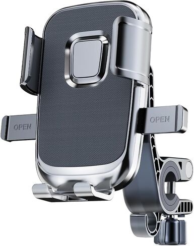 Motorcycle Phone Mount with Shock Absorber - Anti-Vibration Handlebar Phone Holder, Adjustable, Compatible with Bicycles, Scooters, ATVs, Fits 5.4-6.9 Inch Smartphones in Saudi Arabia