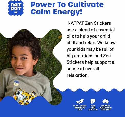 BuzzPatch ZenPatch Mood Calming Stickers for Kids and Adults (24 Pack) – The Natural Patch - All Natural, Chemical and Drug Free, Mood Support for Relaxation, Calm and Emotion Regulation in Kuwait