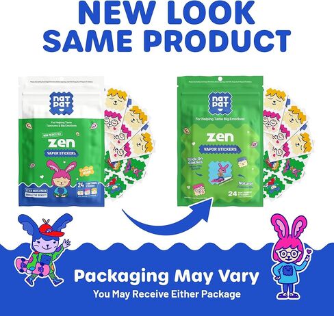 BuzzPatch ZenPatch Mood Calming Stickers for Kids and Adults (24 Pack) – The Natural Patch - All Natural, Chemical and Drug Free, Mood Support for Relaxation, Calm and Emotion Regulation in Kuwait