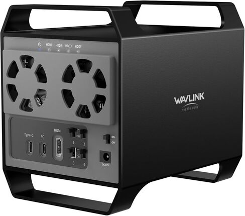 Wavlink Dual Bay Druct Offctive Station ، USB 3.0 إلى SATA I/II/III لمدة 2.5 أو 3.5 بوصة ، SSD ، الدعم الاستنساخ في وضع عدم الاتصال والنسخ الاحتياطي ، UASP 6GBPS [2x16TB دعم] in Kuwait