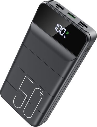 شاحن محمول LOOPEAK بقوة 50000 مللي أمبير في الساعة 22.5 وات للشحن السريع، شحن سريع USB C مع 3 مخارج ومدخلين، شاشة LED، حزمة بطارية هاتف خلوي خارجية ذات سعة كبيرة لهواتف iPhone وSamsung وiPad in Kuwait