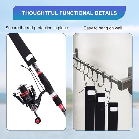 أغطية قضبان الصيد الواقية من مادة النيوبرين لعلبة تخزين قضيب الصيد المقاومة للخطاف - عمود الصيد الواقي للتخزين والنقل in Saudi Arabia