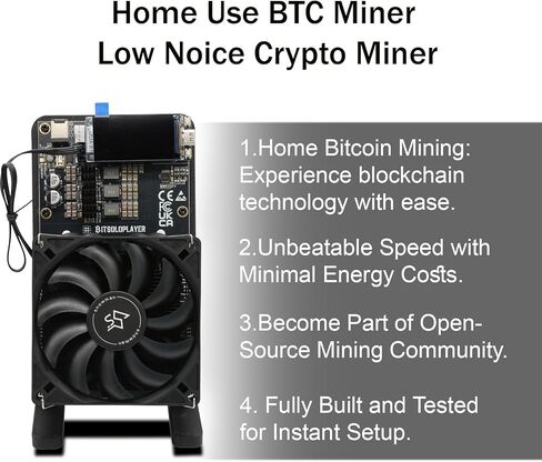 جهاز تعدين البيتكوين NerdQaxe++، 4.8TH/s BM1370 *4 شرائح ASIC، جهاز تعدين BTC للاستخدام المنزلي، آلة تعدين تشفير منفردة مفتوحة المصدر، إشارة 2.4 جيجا، شاشة LCD، مروحة تبريد الهواء، مصدر طاقة in Kuwait
