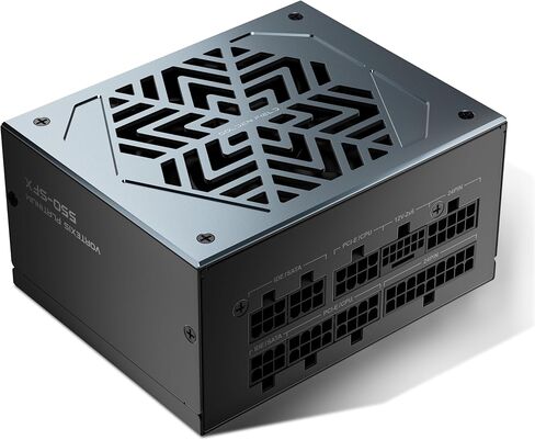 GOLDEN FIELD 750W SFX Power Supply - Fully Modular 80+ Platinum - 600W 12V-2x6 Cable ATX 3.1 & PCIe 5.1-100% Japanese Capacitors - Low Noise - 750 Watt PSU for ITX/SFF PC Case | 10-Year Warranty in Saudi Arabia