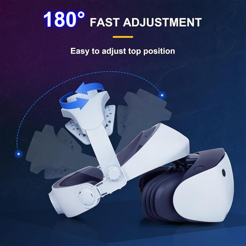 حزام رأس قابل للتعديل لسماعات PS VR2، أشرطة رأس لتخفيف الضغط، استبدال أحزمة رأس مريحة، 210 × 115 × 110 مم، كما تظهر الصورة in Saudi Arabia
